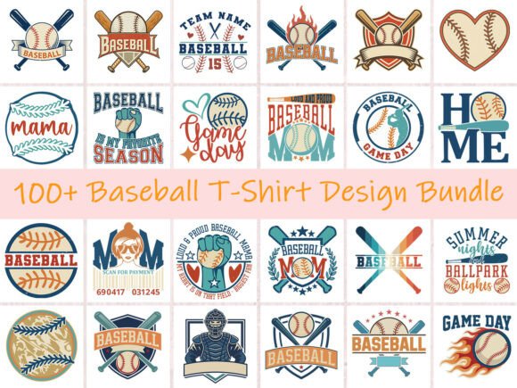 100 Baseball Graphics & T-Shirt Designs Review