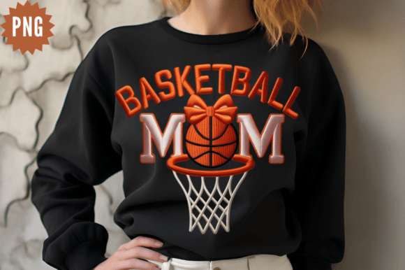 Basketball PNG: Faux Yarn Mom Graphics & Illustrations