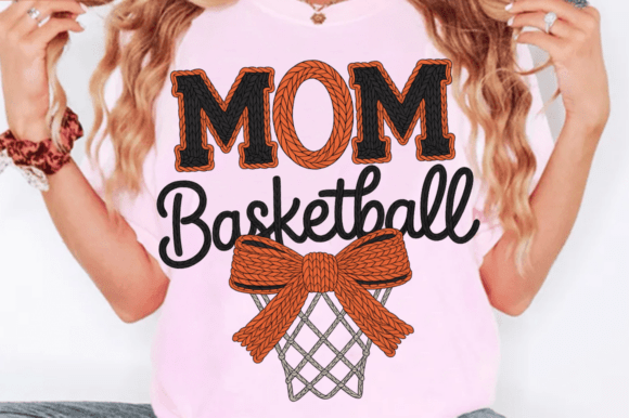 Crochet Basketball Mom PNG: Graphics & Illustrations