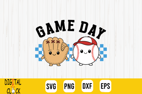 Game Day Baseball Mom Glove Ball Graphics for T-Shirt Designs