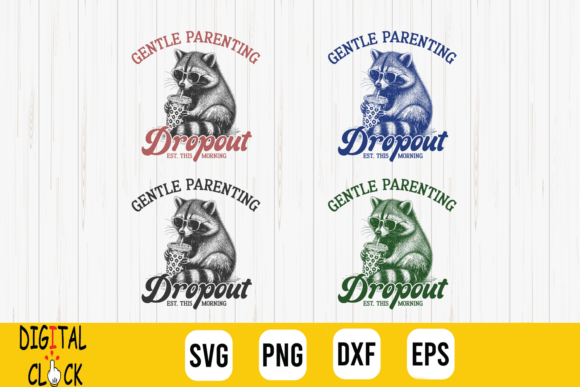Gentle Parenting Dropout SVG: Graphics for T-Shirt Designs