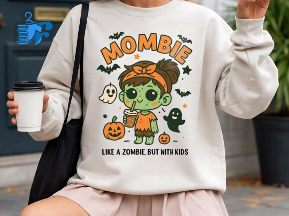 Halloween Mom Zombie SVG: Graphics & T-Shirt Designs