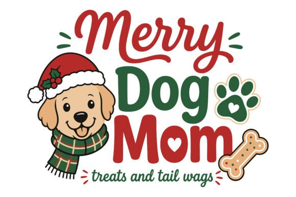 Merry Dog Mom Christmas Design Review