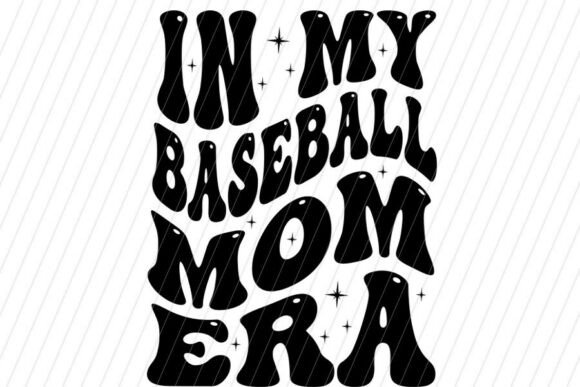 Retro Baseball Mom Graphics for Blog Illustrations