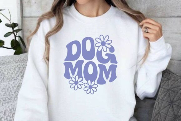 Retro Dog Mom SVG: Graphics & Illustrations