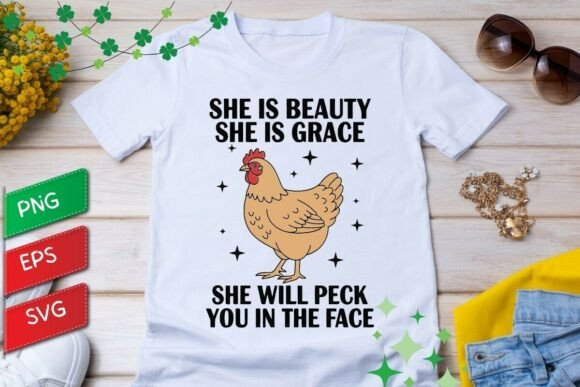 She is Beauty She Will Peck: Graphics for T-Shirt Designs
