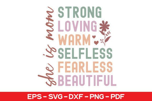 She is Mom SVG: Graphics for T-Shirt Designs