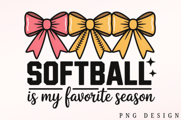 Softball Bow Sports Mom Game Day Graphics